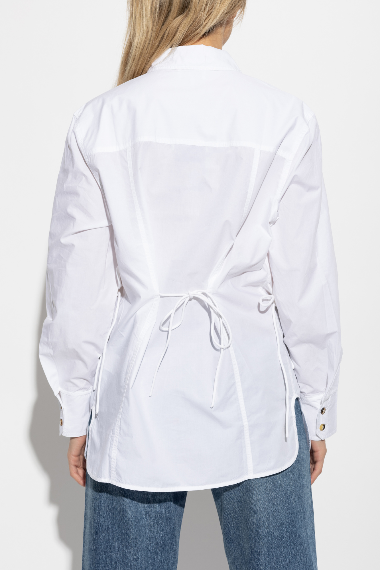 Ganni Shirt with decorative side ties | Women's Clothing Ganni Shirt with decorative side ties | Women's Clothing